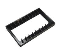 LatoYard Caja organizadora de cinta de casete retro, caja de almacenamiento con cierre magnético seguro con capacidad para 10 cintas, para un diseño compacto abatible con visibilidad de título
