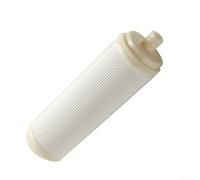 LatoYard Cartucho de membrana UF de boca plana de 10 pulgadas, elemento de filtro purificador de agua de fibra hueca de alto flujo, fácil de instalar para agua potable en el hogar, beige