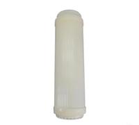 LatoYard Cartucho de membrana UF de boca plana de 10 pulgadas, elemento filtrante de fibra hueca de alto flujo para purificadores de agua, beige
