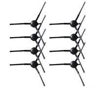 LatoYard Cepillo lateral compatible de repuesto para aspiradoras robot Eureka Lvac Voice Nuo y para LG R580HK R580WK R585 WKA Series, juego de 8 piezas