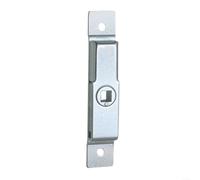 LatoYard Cerradura cuadrada de acero para gabinetes de 7 mm/8 mm, pestillo galvanizado para puertas de muebles para armarios y cajones, color plateado (llave)