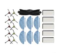 LatoYard Compatible con kit de piezas de aspiradora para Medion MD 11415 y MD 11500 con cepillo de rodillo principal, cepillos, filtros y paños de fregona lavables (B)