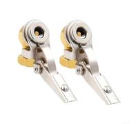 LatoYard Conector de inflador de neumáticos, 2 unidades, latón con clip para coche, bicicleta, motocicleta, adaptador de boquilla de rosca NPT de 1/4 pulgadas, válvula de bomba, mantenimiento de