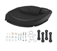 LatoYard Conjunto de cubierta de mantillo para Craftsman 42 pulgadas cubierta LT1000 LT2000 reemplaza 954040501 960710005 pieza de plástico negro