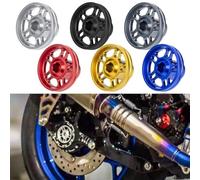 LatoYard Cubierta de tuerca de eje de rueda trasera para motocicleta XMAX250 300 400 2017-2024, CNC, color negro