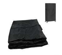 LatoYard Cubierta impermeable Oxford 420D con cremallera para acceso y bolsillo de almacenamiento para estanterías de pie, cubierta protectora negra para cocina, (91 x 35 x 183 cm)