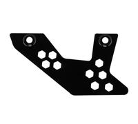 LatoYard Cubierta inferior de aluminio negro para bicicleta Sur-Ron Bee E, protector de piñón para protección contra piedras y escombros, distancia central de 113,6 mm
