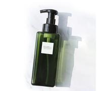 LatoYard Dispensador de jabón líquido de 650 ml con bomba de espuma para baño, cocina, ducha, champú, reutilizable, recipiente PETG, color blanco