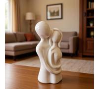 LatoYard Elegante estatua de resina blanca para decoración romántica de boda de San Valentín, adorno de escritorio compacto para oficina en casa, 4.5 x 2.2 pulgadas