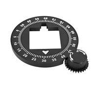 LatoYard Esfera de ajuste de amoladora de plástico para Eureka Mignon, compatible con modelos Specialita Silenzio, escala 10-100 para ajuste de precisión, placa frontal de 148 cm