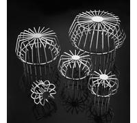 LatoYard Filtro protector de canalón de acero inoxidable para tubo de drenaje de 50/75/110/160/200 mm, filtro de malla de globo para fregadero con diseño antiobstrucción