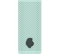 LatoYard Funda de silicona para Skullcandy Dime para evo - Funda de carga impermeable - Protector portátil ligero para correr blanco (hierba verde)