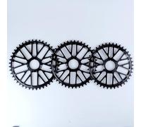 LatoYard GR01 - Plato de bicicleta 40T/42T/44T -3 mm de desplazamiento | Dientes estrechos anchos M9100/M8100/M7100/M6100 Mountain para bicicleta de grava, color negro