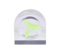 LatoYard Indicador de flujo de refrigeración por agua, rosca G1/4, acrílico, transparente, medidor de flujo de refrigerante, bucle de refrigeración líquida para cuadrado rojo