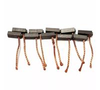 LatoYard Juego de 10 cepillos de carbono de 5 x 6 x 14 mm para amoladora | Juego de 10 cepillos de motor de carbono de 5 x 6 x 14 mm con cables y kit de reparación de herramientas eléctricas