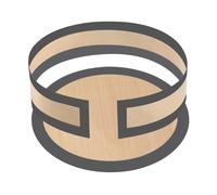 LatoYard Juego de alfombrillas de silicona que no son para hornear para molde desmontable, parte inferior y lateral a prueba de fugas de 9 pulgadas, fácil liberación y limpieza de pasteles, color gris