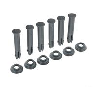 LatoYard Juego de pasadores y juntas de repuesto de 55 mm para piscinas Steel Pro, compatible con marcos redondos de 305/366 cm, compatible con los modelos P61911 P61817, gris, 10 juegos (6 juegos)