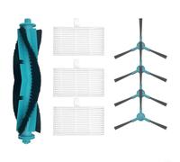 LatoYard Juego de piezas de aspiradora robot que incluye cepillo principal, cepillos laterales y filtros de alta eficiencia para MOVA S800 E20 Series y para trouver E20 Series Azul