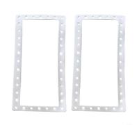 LatoYard Junta de mariposa de boca ancha para Hayward SPX1091GW SP1091LX, sello de silicona de ajuste preciso para reparación de skimmer de piscina sobre el suelo, color blanco (paquete de 2)
