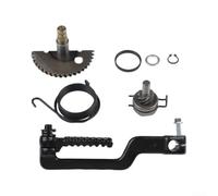 LatoYard Kick Start - Juego de piñones de eje de engranaje fijo para GY6 de 49 cc para scooter de 50 cc, Bromfiets 139QMB, kit de eje de arranque, pieza de repuesto de rueda de cadena, pieza de metal
