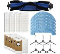 LatoYard Kit completo de mantenimiento para aspiradoras robot Loorow AT800, contiene cepillo primario, cepillos laterales, filtros de aire, almohadillas y sacos de basura (B)
