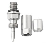 LatoYard Kit de adaptador de manguera hidráulica para fórmula para frenos Magura de 5 mm, conector de oliva, aleación de aluminio, acero inoxidable, plata