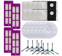 LatoYard Kit de mantenimiento completo para Eureka J15 Pro Ultra: filtros, paños de microfibra para fregona, bolsas de polvo y cepillos laterales (B)