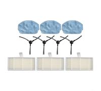 LatoYard Kit de piezas de aspiradora para Nedis WIFIVCB01 con 3 filtros, 3 almohadillas de fregona y 4 cepillos laterales