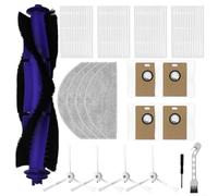 LatoYard Kit de piezas de repuesto consumibles multifuncionales compatible con narwal para aspiradora robot freo s para filtración de barrido de bordes del hogar, almacenamiento de polvo y escenas de
