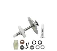 LatoYard Kit de piñón de engranaje para abridor de puerta de garaje 1/3-1/2 para HP compatible con sierras LiftMaster para Craftsman, construcción de metal, color blanco plateado