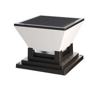 LatoYard Luces solares de columna para exteriores, modernas, ABS, lámpara de pilar de jardín, encendido y apagado automático para patio, pasarela, terraza, entrada, poste de entrada, tapa de 26 cm