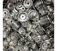 LatoYard Paquete de 10 placas traseras cuadradas para pomos de gabinete en