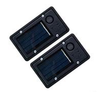 LatoYard Paquete de 2 luces solares de repuesto para tapa de caja de batería, carcasa de plástico resistente a la intemperie para accesorios de lámpara LED de jardín al aire libre (3 x 6 cm)