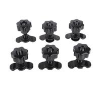 LatoYard Paquete de 6 tornillos de estrella M8 x 20-45 mm compatibles con rieles de barco y pistas de amarre de aerolíneas, cierres de liberación rápida para caja de camión para almacenamiento de RV