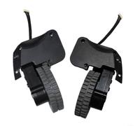 LatoYard Para aspiradora robot Coredy R750 D400 R550 R500+ R600 R650, kit de repuesto de rueda izquierda y derecha, plástico resistente, rodamiento suave silencioso, instalación sin herramientas