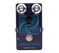 LatoYard Pedal de efecto reverberación de carcasa de metal con capacidad de bucle infinito, decaimiento ajustable y mezcla húmeda y seca para guitarristas
