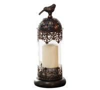 LatoYard Portavelas desmontable para cena romántica y decoración de mesa de boda, elegante vela de hierro con base estable para uso doméstico, negro o blanco, gris + juego de herramientas de