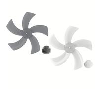 LatoYard Repuesto de aspas de ventilador de plástico de 45,7 cm, 5 hojas de | Aspas de ventilador transparentes de 18 pulgadas 5 para diseño de hojas con ventiladores de escritorio de pie