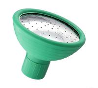 LatoYard Riego de metal y jardín para reemplazo de cabezal de rosas, para la mayoría de aspersores de plantas de interior y exterior, verde y plateado, diámetro de 3.35 pulgadas (1 unidad)