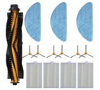 LatoYard Robot Cleaner Kit de repuesto para Aeno ARC0002S RC3S, cepillo de rodillo principal, cepillo lateral de trapeador (A)