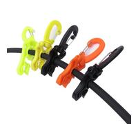 LatoYard Soporte de manguera doble con clip giratorio para BCD | Accesorios para regulador y consola, organizador de engranajes de nailon, mangueras y medidores de alta y baja presión