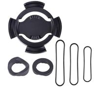 LatoYard Soporte de manillar para ordenadores Polar Bike V650/M450/M460, soporte de plástico duradero con 3 correas, no requiere herramientas para carretera o MTB, color negro
