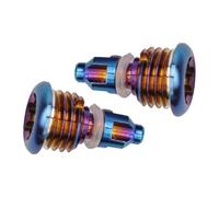 LatoYard Tornillos de purga de freno hidráulicos para Magura MT Series MT2 MT4 MT5 MT7 MT8, pernos de aleación duraderos con junta tórica de sellado, 2 piezas (azul)