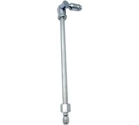 LatoYard Varita de extensión de lavadora de alta presión de acero inoxidable con rotación de 360 grados para exteriores para limpieza superficial (A)