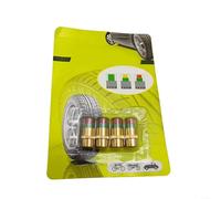 LatoYard Vástagos de válvula de monitor de presión de neumáticos de acero inoxidable para automóvil, sistema visual de 36 PSI, diseño de núcleo de cobre impermeable, compatibilidad para SUV, camión