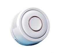 LatoYard Ventilador de cuello recargable sin aspas, dispositivo de refrigeración personal silencioso portátil con rotación de 360 grados y 3 velocidades para viajes, oficina (blanco)