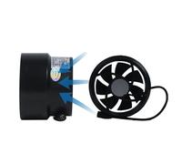 LatoYard Ventilador silencioso de conducto de 12 V para baño, cocina, almacén, extractor de ventilación de 110 mm con flujo de aire de 110 m3/H, ventilador de escape de bajo ruido de 39 dB para