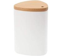 LATRAT 1 unidad de PP palillo de dientes titular/dispensador de palillos de dientes con tapa de bambú, caja para palillos de dientes, caja para palillos de dientes, para el hogar, cocina, cafetería,