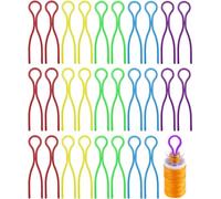 LATRAT 100 piezas de soporte para bobinas de bobina, clips de bobina de plástico, pinzas de bobina de hilo de bobina, accesorios para máquina de coser para sostener colas de hilo, colores aleatorios