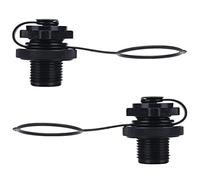 LATRAT 2 unids válvula de barco inflable, válvula de tornillo universal, válvulas de aire adaptador de válvula tapones, para inflables de goma canoa Raft piscina barco de pesca